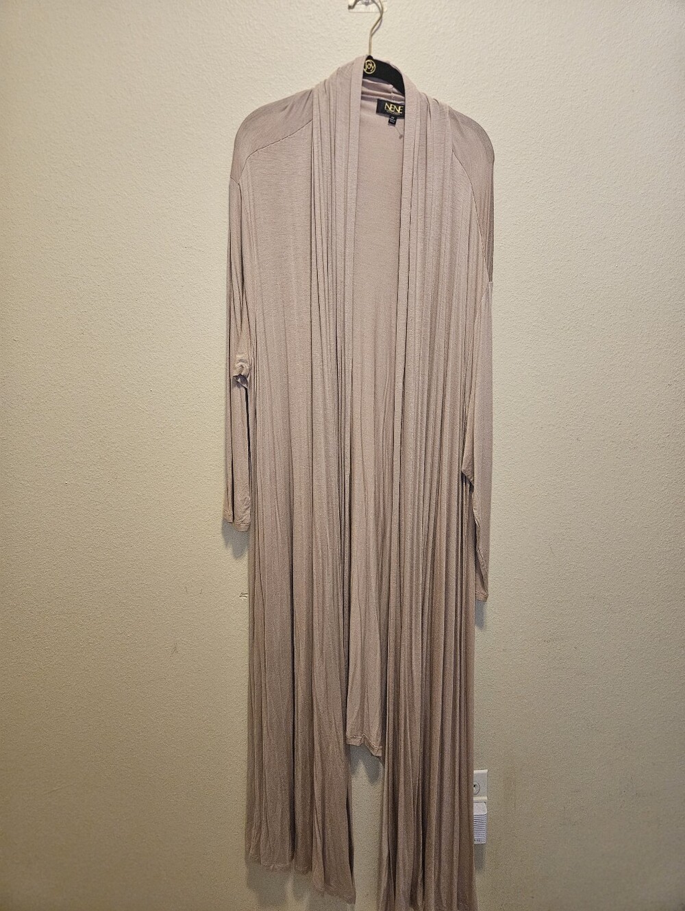 Nene Leakes Tops 2x Maxi Cardigan Rose Pink Lightweight Drape